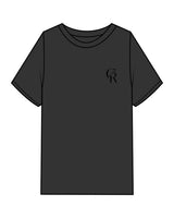 The Mens Heavyweight Tee - Washed Black - Core Reform - Left Chest - Printed - Black