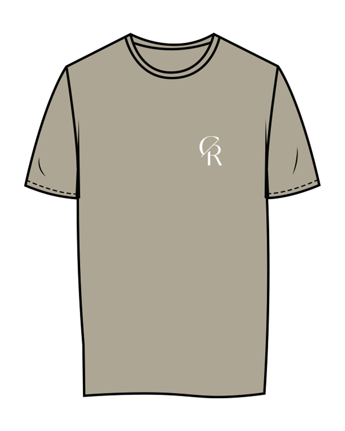 The Womens Tee - Mushroom - Core Reform - Left Chest & Back Stacked - Printed - White