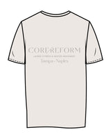 The Womens Tee - Bone - Core Reform - Left Chest & Back Stacked - Printed - Sage