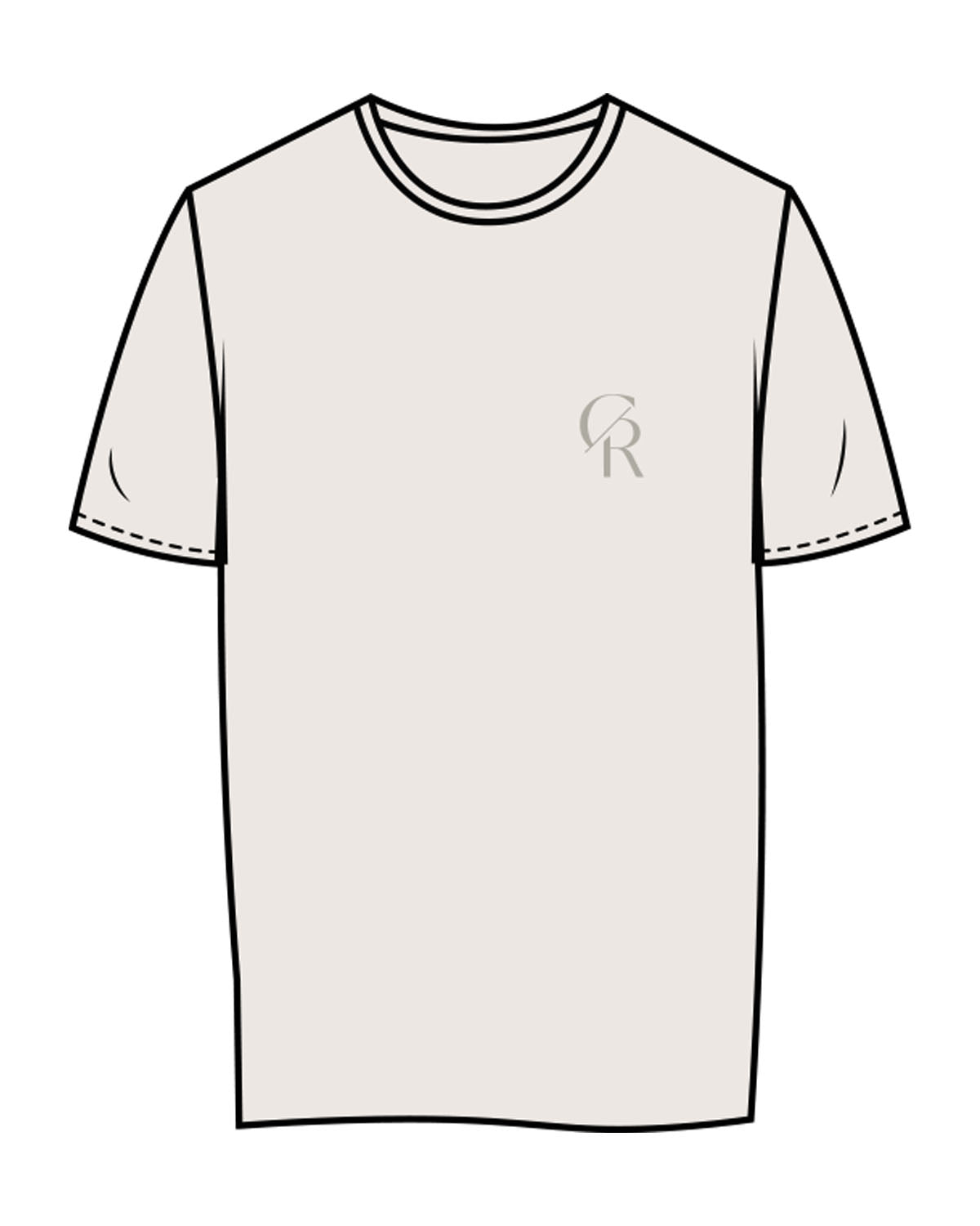 The Womens Tee - Bone - Core Reform - Left Chest & Back Stacked - Printed - Sage