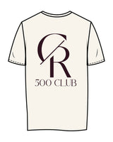 The Womens Tee - Off White - Core Reform - Center Chest & Back Stacked - Printed - Eggplant