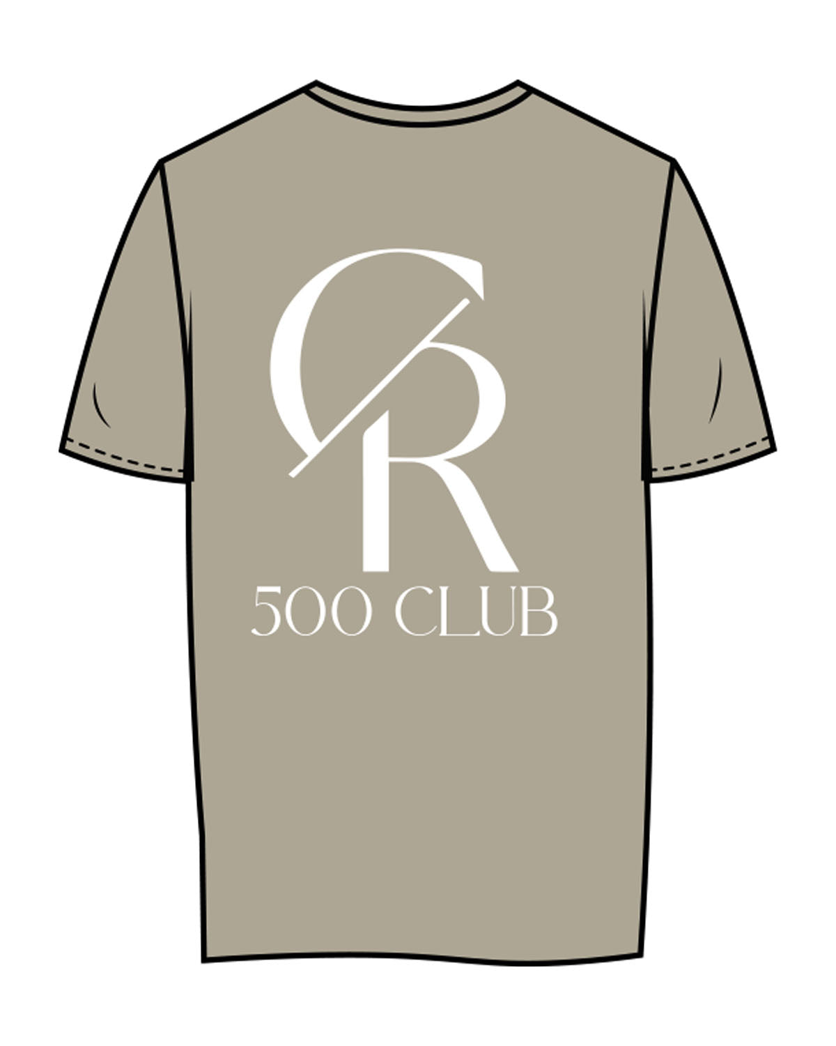 The Womens Tee - Mushroom - Core Reform - Center Chest & Back Stacked - Printed - White