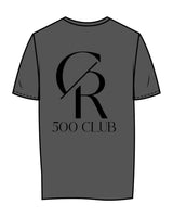 The Womens Tee - Charcoal - Core Reform - Center Chest & Back Stacked - Printed - Black