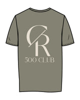 The Womens Tee - Eucalyptus - Core Reform - Center Chest & Back Stacked - Printed - Khaki