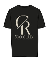 The Womens Tee - Black - Core Reform - Center Chest Stacked & Back Stacked - Printed - Ecru