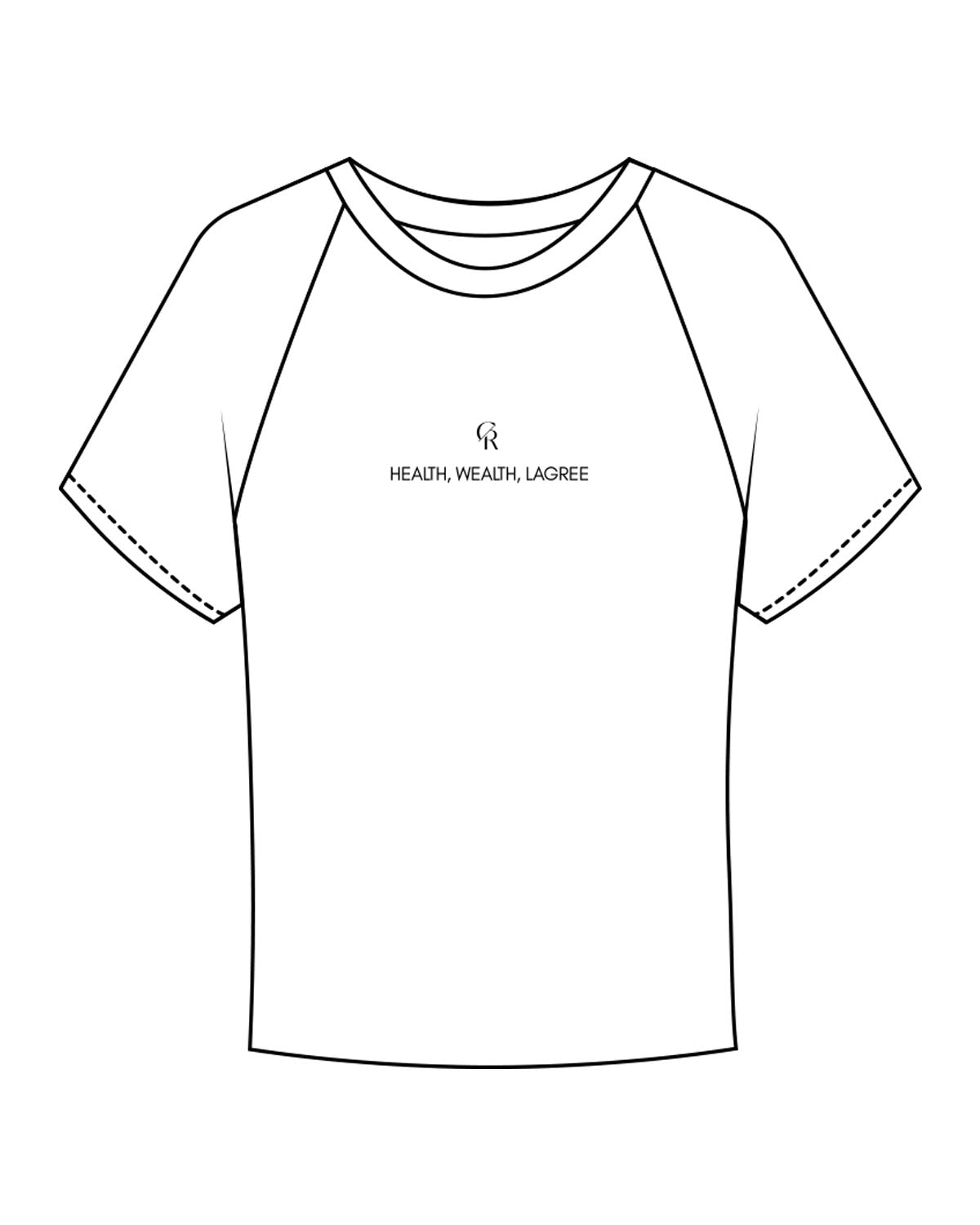 The Micro Rib Baby Tee - White - Core Reform - Center Chest Stacked "HURTS"  - Printed - Iron