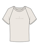 The Micro Rib Baby Tee - Natural - Core Reform - Center Chest Stacked "HEALTH" - Printed - Sage
