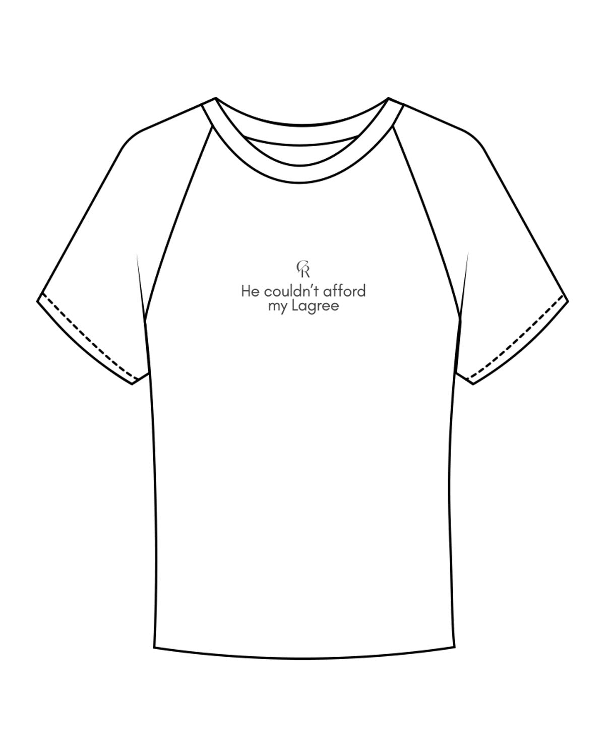The Micro Rib Baby Tee - White - Core Reform - Center Chest Stacked - Printed - Iron