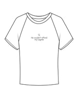 The Micro Rib Baby Tee - White - Core Reform - Center Chest Stacked - Printed - Iron
