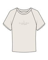 The Micro Rib Baby Tee - Natural - Core Reform - Center Chest Stacked - Printed - Sage