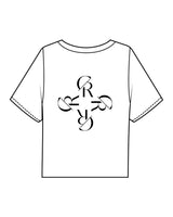 The Boxy Crop Tee - White - Core Reform - Center Chest & Center Back - Printed - Black