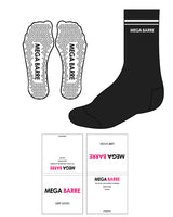 The Crew Sock - Black - Megabarre - Top Center - White