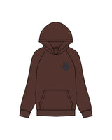 The Mens Hoodie - Chestnut - Synkro: Sync - Left Chest - Icon - Blue