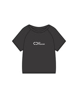 The Kids Heavyweight Tee - Washed Black - C2 Financial - Center Chest - Printed - White