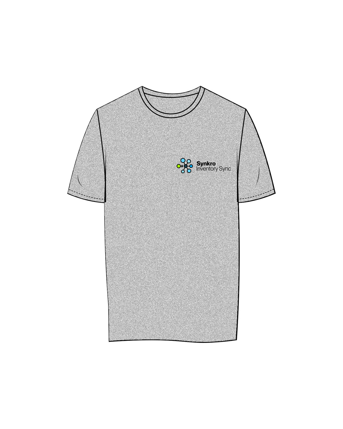 The Womens Tee - Heather - Synkro: Sync - Left Chest Stacked - Full Color