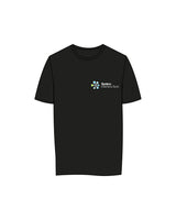 The Womens Tee - Black - Synkro: Sync - Left Chest Stacked - Full Color