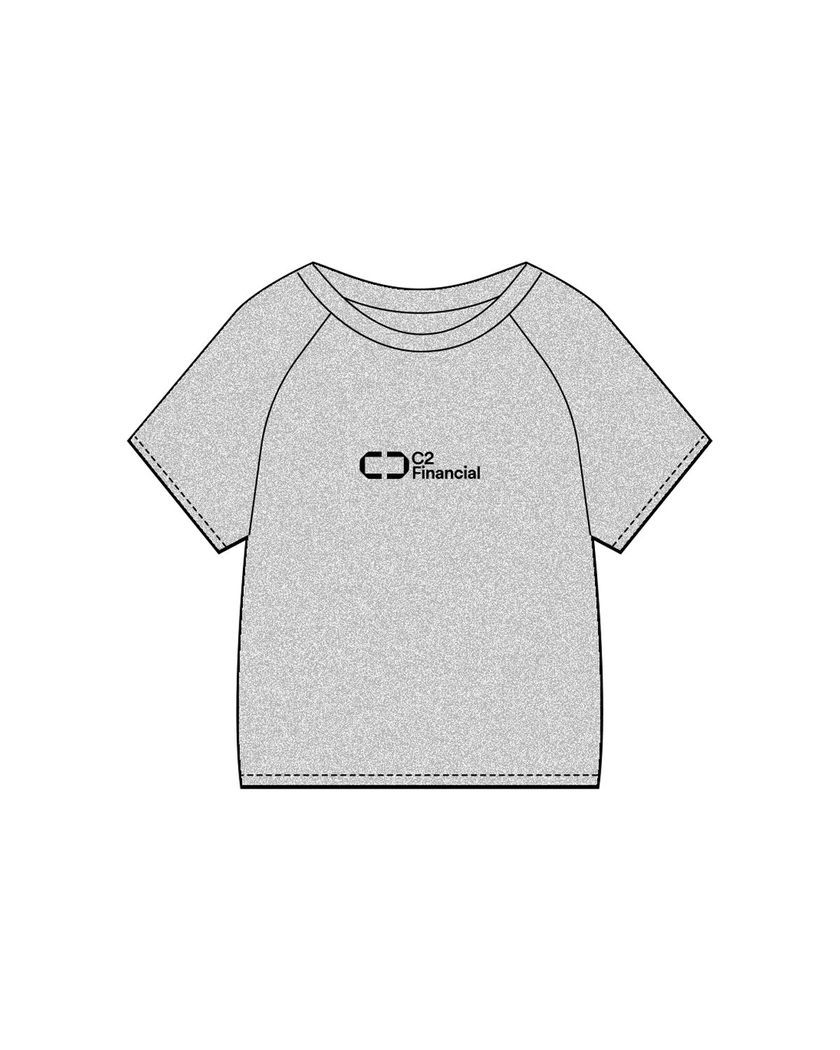 The Kids Tee - Heather - C2 Financial - Center Chest - Printed - Black