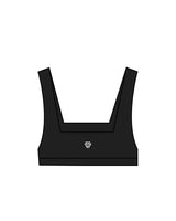 The Box Cut Bra - Black - LVL - Center Chest & Center Back - Printed - White