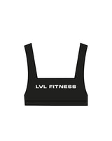 The Box Cut Bra - Black - LVL - Center Chest & Center Back - Printed - White
