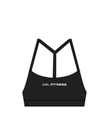 The Basic Bra - Black - LVL - Center Chest & Center Back - Printed - White