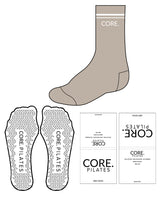 The Crew Sock - Tan - Core Clovis - Center - White