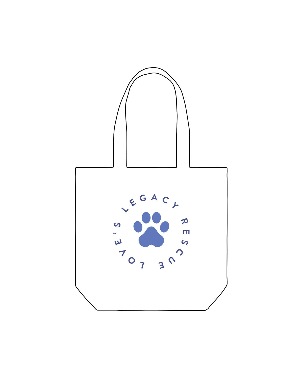 The Promo Tote Bag - White - LLR - Center - Printed - Full Color