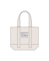 The Contrast Tote Bag - Natural / Natural - LLR - Center - Printed - Full Color