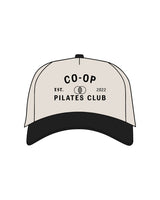 The Canvas Cap - Natural / Black - Co-Op Pilates - Center Crown Stacked - Printed - Black