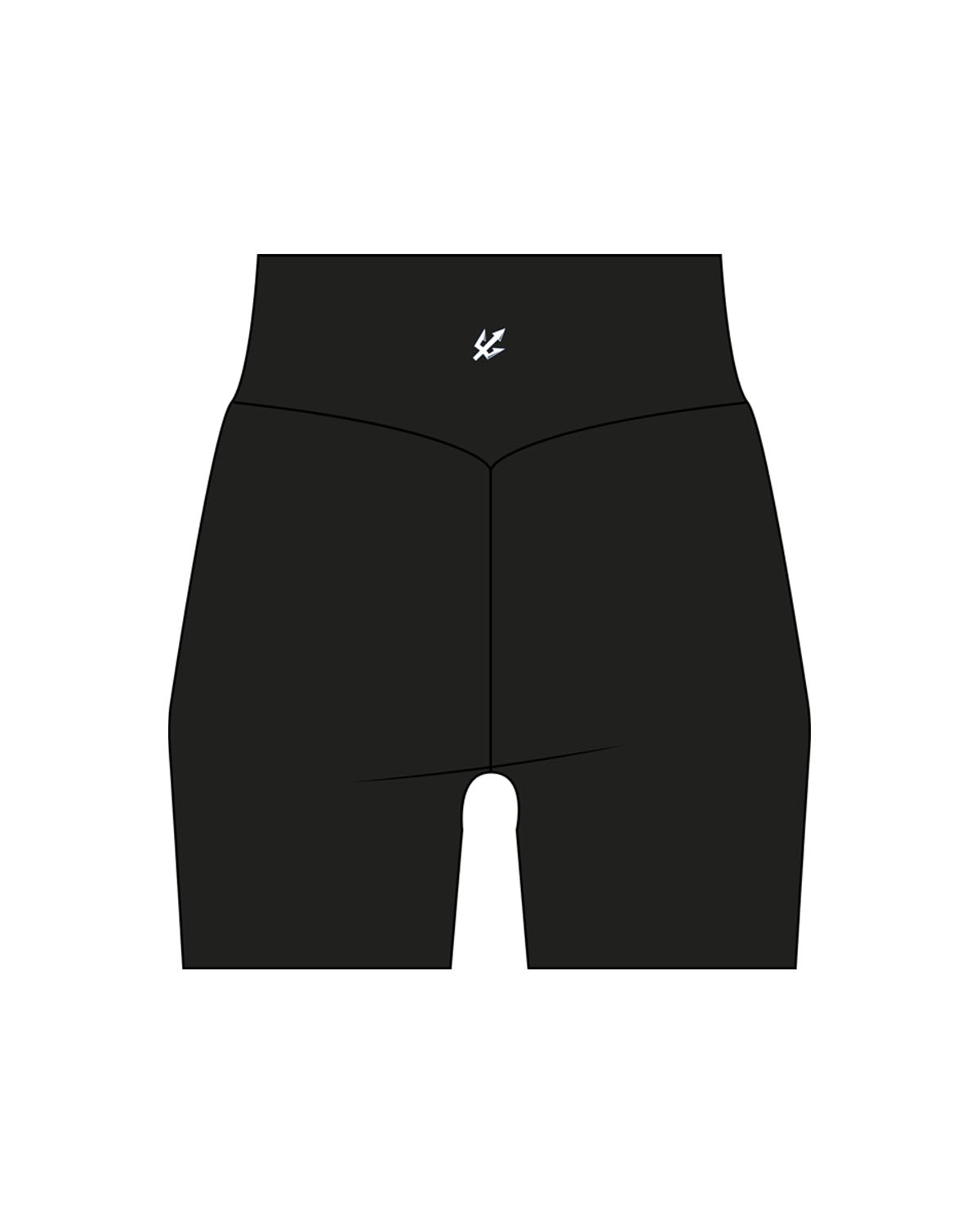 The Basic Short - Black - UCSD Dance - Back Center Waist - Printed - Full Color