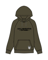 The Mens Classic Hoodie - Army - Collaborative Dog - Center Chest & Front Pocket - Full Color