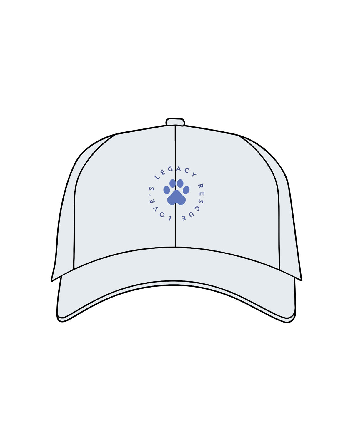 The Dad Hat - Light Blue - LLR - Center Crown - Embroidered - Full Color