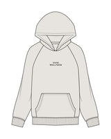 The Mens Hoodie - Washed Bone - Tone Wellness Studio - Center Chest Stacked & Back - Printed -Black