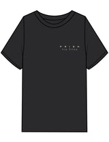 The Mens Heavyweight Tee - Black Stone - Prism Jiu Jitsu - Left Chest Stacked & Back Stacked - Printed - Bone