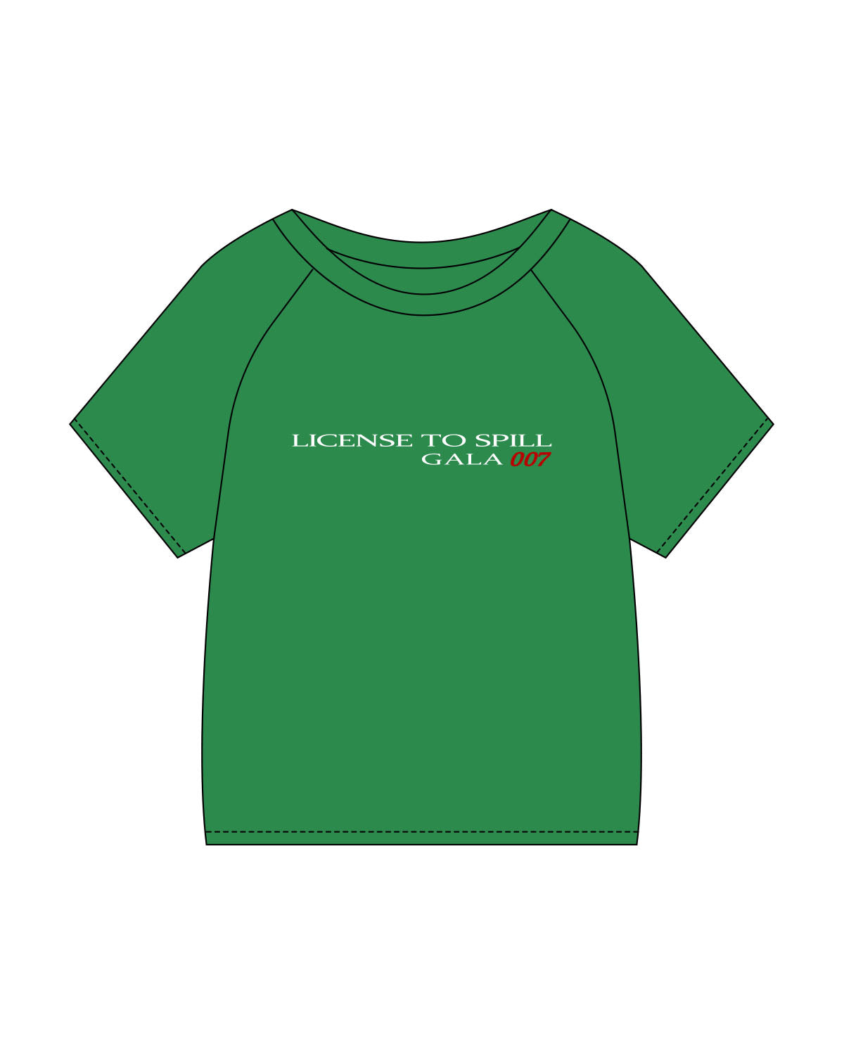 The Kids Tee - Apple - LA JOLLA PCP - Center Chest Stacked - Printed - Full Color