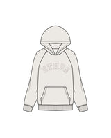 The Mens Classic Hoodie - Bone - TEAM ETHOS - Center Chest - Printed - Tone on Tone