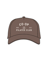 The Canvas Cap - Walnut - Co-Op Pilates - Center Crown Stacked - Printed - Bone