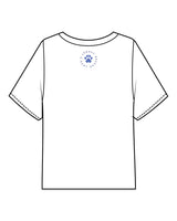 The Midweight Crop Tee - White - LLR - Center Chest - Back Neckline - Prined - Full Color