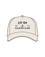 The Canvas Cap - Bone - Co-Op Pilates - Center Crown Stacked - Printed - Black