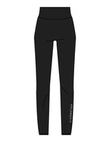 The Basic Legging - Black - XPLOREFIT - Back Left Leg - Printed - White