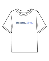 The Midweight Crop Tee - White - LLR - Center Chest - Back Neckline - Prined - Full Color