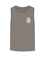 The Womens Heavyweight Tank - Washed Gray - Core Crown Point - Left Chest & Back - Printed - Washed Bone