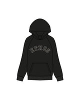 The Womens Hoodie - Black - TEAM ETHOS - Center Chest - Printed - Bone