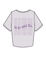 The Crop Tee - Orchid - Core Crown Point - Left Chest & Back - Printed - Purple