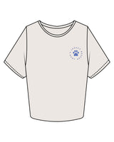 The Crop Tee - Bone - LLR - Left Chest - Back Center - Printed - Full Color