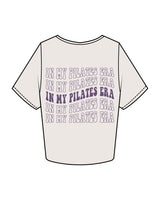The Crop Tee - Bone - Core Crown Point - Left Chest & Back - Printed - Dark Purple