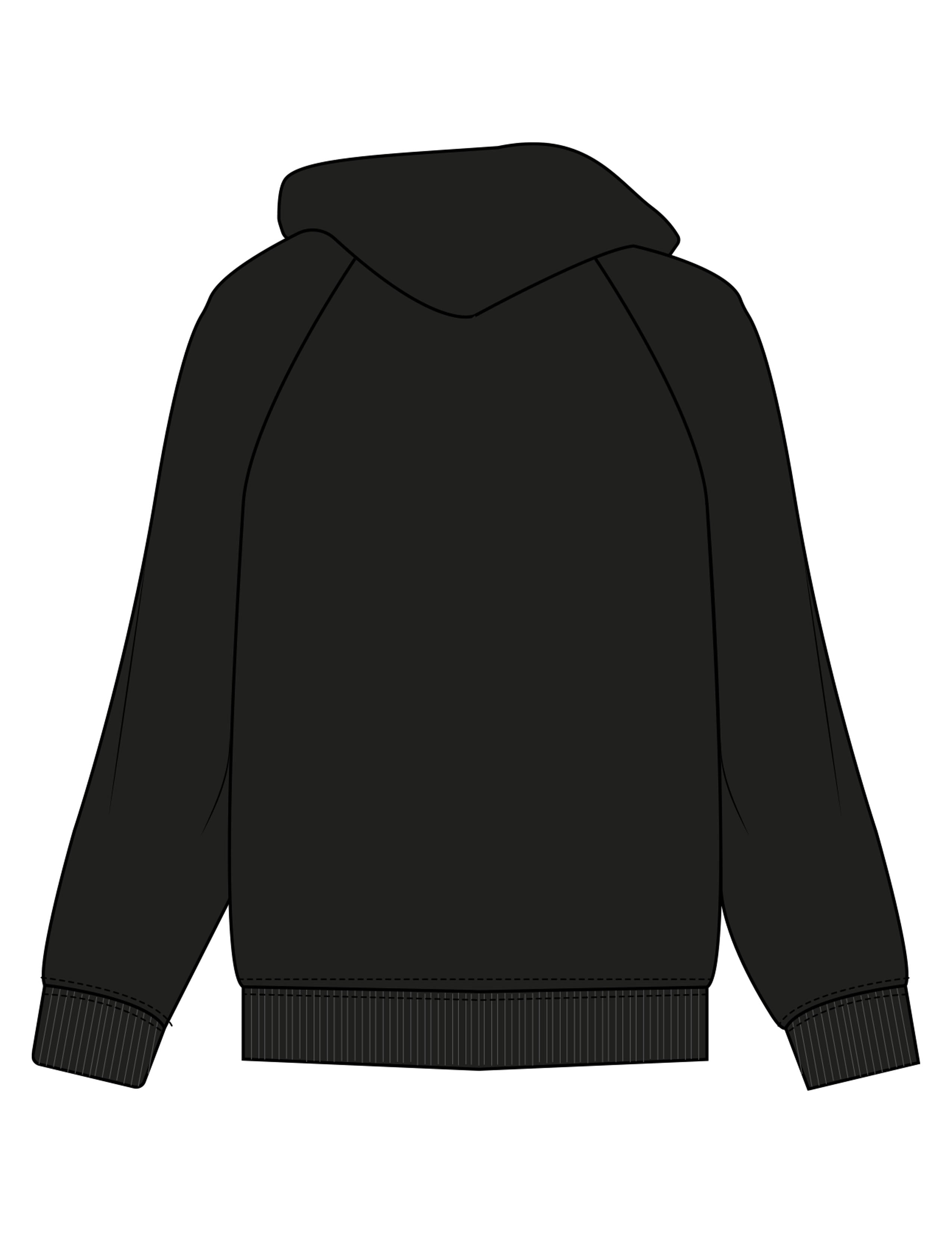 The Womens Zip Hoodie - Black - LHTX Fitness - Left Chest - EMB - White