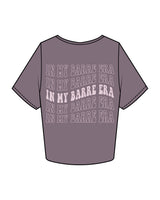 The Crop Tee - Mauve - Core Crown Point - Left Chest & Back - Printed - Pink