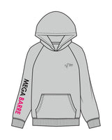 The Womens Hoodie - Storm - Megabarre - Left Chest Black & Right Sleeve - Printed - Black/Pink
