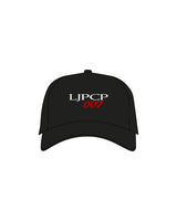 The Trucker Hat - Black - LA JOLLA PCP - Center Crown Stacked - Embroidered - Puff - Full Color