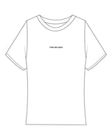 The Baby Tee - White - Tone Wellness Studio - Center Chest - Printed - Black